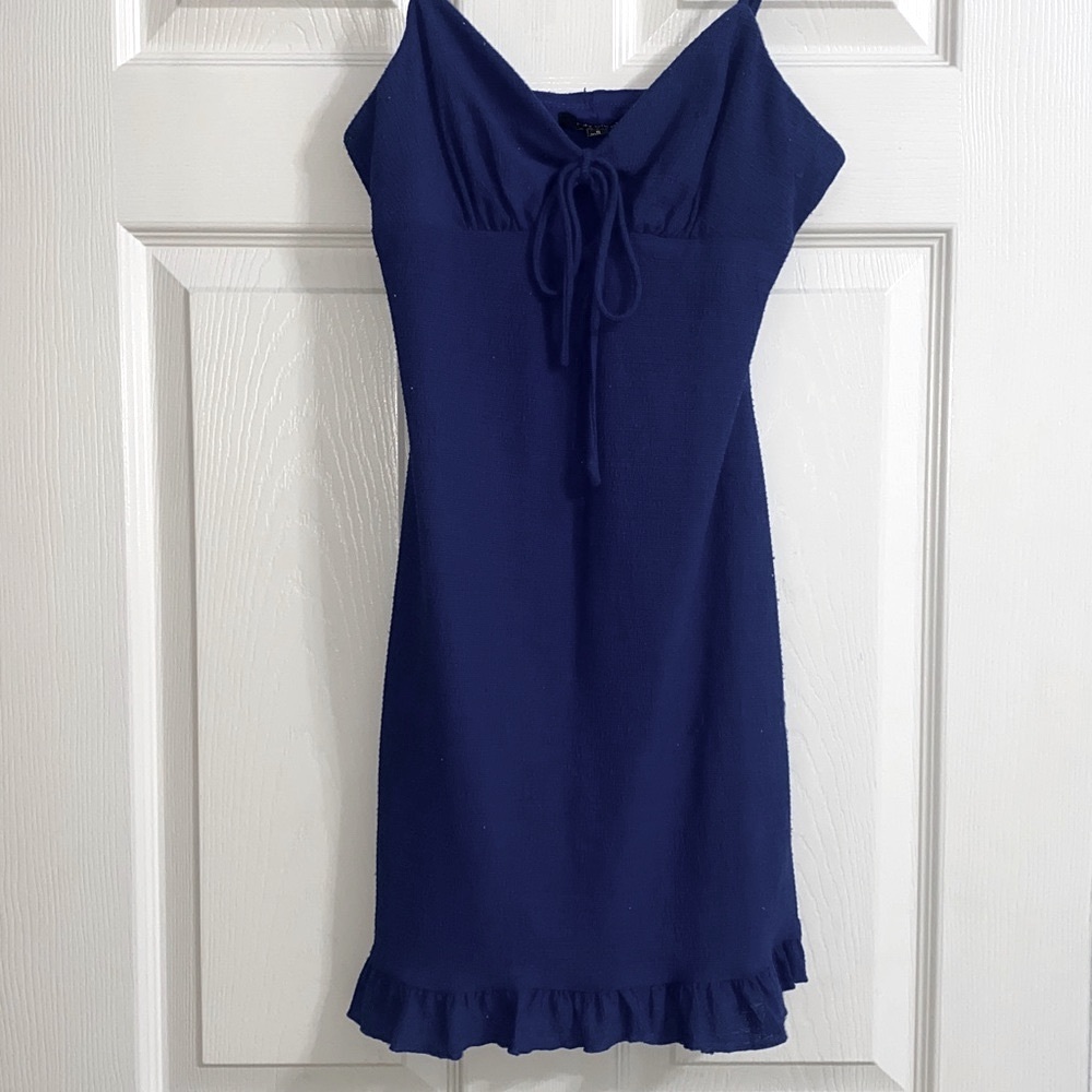 City Studio Blue Spaghetti Strap Dress